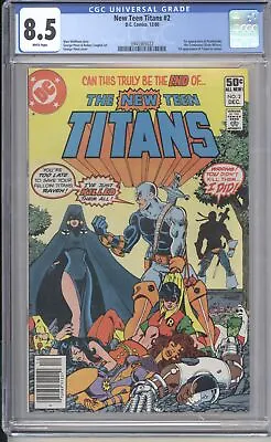 Buy New Teen Titans #2 CGC 8.5 WHITE Pages (DC,Dec 1980) Newstand • 114.31£