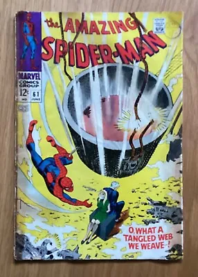 Buy The Amazing Spider-Man #61 June 1968 “O, What A Tangled Web We Weave!” • 50£