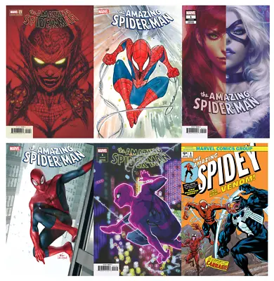 Buy Amazing Spider-Man #1 Gleason Peach Lee Artgerm Besch & HOMAGE Variant SET 2022 • 35.61£