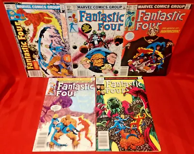 Buy Lot Of 5 Vintage Fantastic Four Comic Books #252,253,254,256,258 (1983) G/VG! • 14.81£