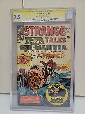 Buy Strange Tales 125 CGC 7.5 -- 1964 -- Human Torch. Thing. Sub-Mariner Signed Stan • 1,208.52£