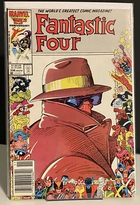 Buy Fantastic Four Issue 296 Marvel 25th Anniversary Border Newsstand VF 8.0 • 7.90£