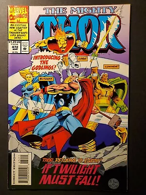 Buy The MIGHTY THOR 472, Marvel Comics, 1994, 1st App Of The Godlings 🔑  • 6.48£