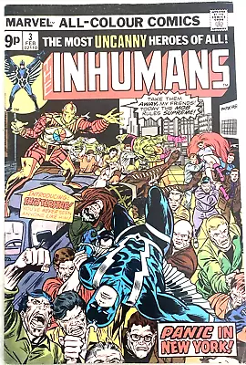 Buy Inhumans. # 3. 1st Series. Feb. 1976.  Key 1st Shatterstar & Falzon. Vg/fn. 5.0 • 6.99£