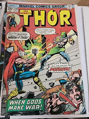 Buy Mighty Thor #240 (1975, Marvel) Old Warehouse Inventory Overall Good Condition • 8.83£