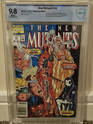 Buy New Mutants #98 CBCS 9.8 (1991) 1st App Deadpool Rare NEWSSTAND Like CGC Marvel • 2,337.72£