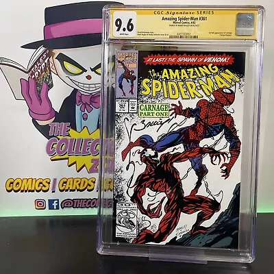 Buy Amazing Spider-Man #361 CGC SS 9.6 Signed Mark Bagley 1st Carnage • 239.86£