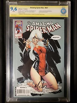 Buy Amazing Spider-Man #607 (2009) 9.6 CBCS, WP, Mike McKone Autograph • 197.65£