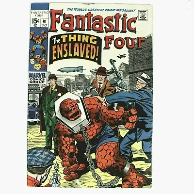 Buy FANTASTIC FOUR #91-1st TORGO- Skrulls App 1969 • 23.72£