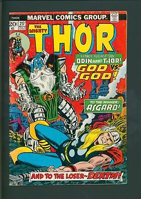Buy THOR #217 First Appearance Krista Valkyrie 1973 Marvel Comic Book! • 7.12£
