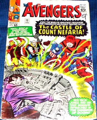 Buy The Avengers #13 February 1965 1st Appearance Count Nefaria - Key Issue • 64.99£