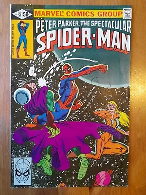 Buy Spectacular Spider-man # 51 - 1981 Vfine- 7.5 Mysterio • 6£