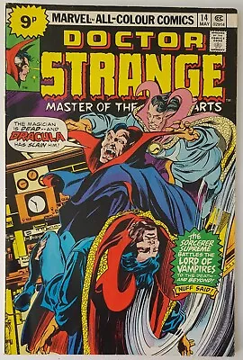 Buy Doctor Strange #14, Marvel Comics 1976, Tomb Of Dracula Crossover, Bronze Age • 7.49£
