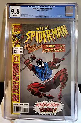 Buy Web Of Spider-Man #118 CGC 9.6 1994 🕷1st Ben Reilly As Scarlet Spider!! • 143.91£