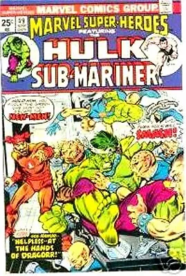 Buy Marvel Super-heroes 49 Hulk Sub-mariner Reprints Tales To Astonish Vf- • 4£