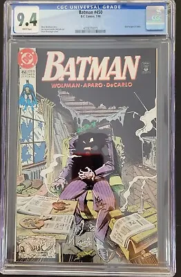 Buy Batman #450 (1990) CGC 9.4 Joker Cover • 49.56£
