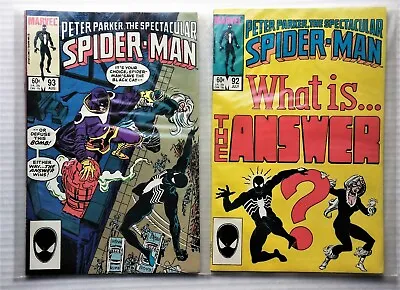Buy The Spectacular Spider-Man #92-93 Lot Marvel Direct High-grade • 7.12£