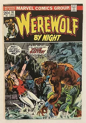 Buy WEREWOLF BY NIGHT #10 1st APP THE COMMITEE ~1973 MARVEL BRONZE AGE ~ VF- • 17.87£