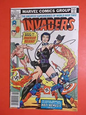Buy THE INVADERS # 17 - VG 4.0 - HITLER APPEARANCE - 1st WARRIOR WOMAN APPEARANCE • 4.96£