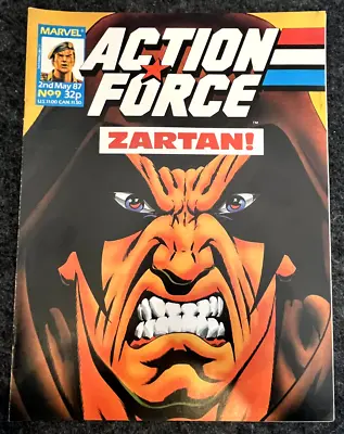 Buy VINTAGE 1987 MARVEL COMICS ACTION FORCE ZARTAN! ISSUE No9 COMIC EXCELLENT CON • 9.99£