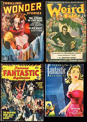Buy Lot 4 Pulps: Thrilling Wonder Weird Tales Famous Fantastic Mysteries • 118.59£