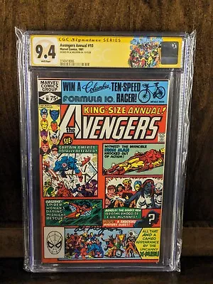 Buy Avengers Annual (1981) #10 CGC Signature Series 9.4 NM Al Milgrom White Pages!! • 237.17£