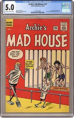 Buy Archie's Madhouse #22-12CENT CGC 5.0 1962 3717954002 • 1,282.61£