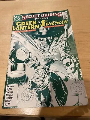 Buy Secret Origins Comic Book #7 By DC Comics - Green Lantern & The Sandman • 1.99£