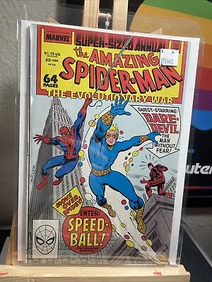 Buy Super-Sized Annual Amazing Spider-Man 22 1988 1st Speedball App. High Grade • 5.96£
