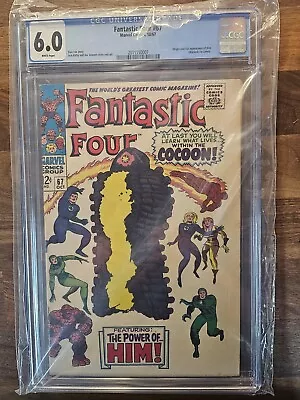Buy Fantastic Four 67 CGC 6.0 1st Him Adam Warlock Stan Lee Jack Kirby 1967 • 120.37£