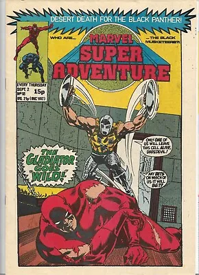 Buy Marvel Super Adventure #18 Daredevil & Black Panther VG (1981) Marvel Comics UK • 4£