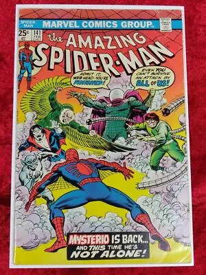 Buy Amazing Spider-Man #141- First Appearance Of 2nd Mysterio- 1975 • 32.17£