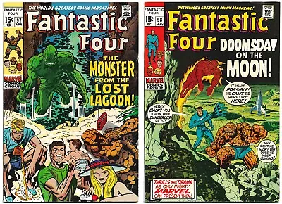 Buy Fantastic Four (1970) #97 & 98 1st Monster From Lost Lagoon / Kree Sentry 9168🔥 • 76.51£