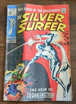 Buy Silver Surfer #7 Marvel 1969. Low Grade. No Back Cover.  • 5£