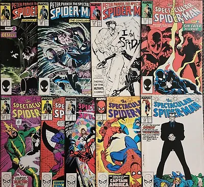 Buy Peter Parker The Spectacular Spider-Man #131 132-139 Marvel Comic Book Lot 1987 • 39.54£