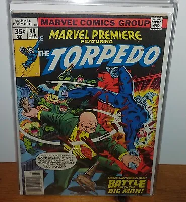Buy Marvel Premiere #40 The Torpedo 1978 Marvel Comics Marv Wolfman Al Milgrom • 2.99£