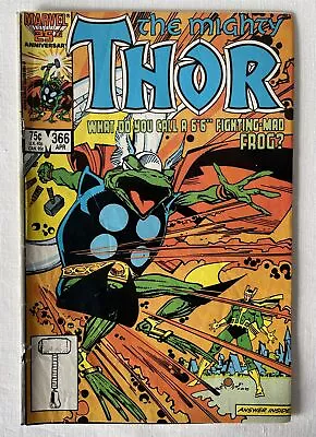 Buy Volume 1 Issue #366 April Marvel Comics THE MIGHTY THOR 1986 • 3.45£