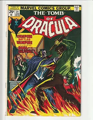 Buy The Tomb Of Dracula #21 Nice Fine Early BLADE Vampire Slayer MARVEL COMIC 1974 • 16.02£