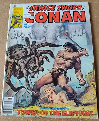 Buy The Savage Sword Of Conan #24 Marvel / Curtis Magazine The Tower Of The Elephant • 1.99£
