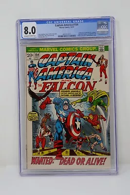 Buy Marvel Comics 1972 Captain America And The Falcon #154 CGC 8.0 Jack Monroe App. • 118.26£