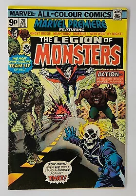 Buy Marvel Premiere #28 FN UKPV 1st Legion Of Monsters 1976 • 50£
