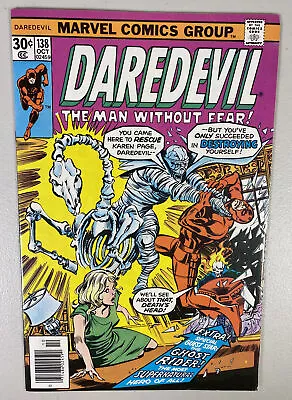 Buy Daredevil 138 The Man Without Fear Ghost Rider Newsstand Marvel Comics FN+ • 12.06£