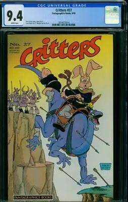 Buy Critters #27 (CGC 9.4 White) 1988 Fantagraphics Stan Sakai, Only 1 Graded Higher • 46.35£