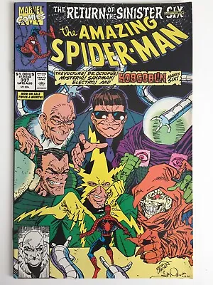 Buy Amazing Spider-Man #337 Aug 1990 1st Full Team Of The Sinister Six II • 18.50£