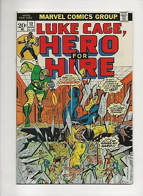 Buy Luke Cage, Hero For Hire #12 (1973) 1st App Chemistro High Grade VF/NM 9.0 • 19.79£