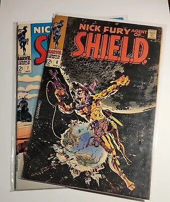 Buy Nick Fury Agent Of Shield S.H.I.E.L.D.  #6 NOV & #7 DEC  Marvel  1968 • 142.30£
