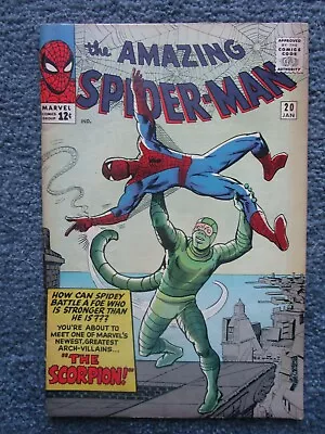 Buy 1964 Amazing Spider-Man #20 Marvel Comic Book-Nice Shape • 790.61£