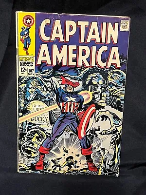 Buy Captain America 107 Vg Nice Gloss Great Reading Collecting Copy Make An Offer! • 31.98£