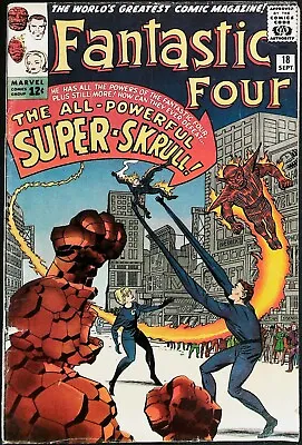 Buy Fantastic Four #18 Vol 1 (1963) KEY *1st Appearance Of Super-Skrull* - Low Grade • 157.70£