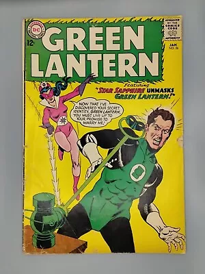 Buy Green Lantern #26  2nd Appearance Star Sapphire- DC Comic -1964-Vintage Free Shp • 15.44£